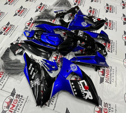 Suzuki GSXR1000 Fairings (2009-2016) Black, Blue at KingsMotorcycleFairings.com