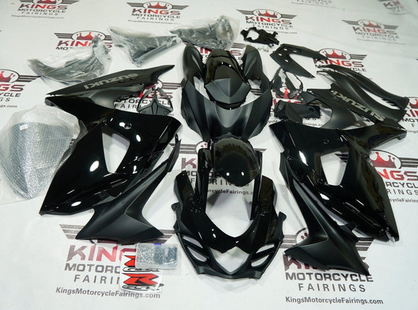 Suzuki GSXR 1000 Fairings (2009-2016) Black, Matte Black, Gray at KingsMotorcycleFairings.com