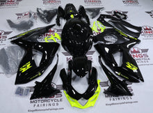 Suzuki GSXR1000 Fairings (2009-2016) Black, Neon Yellow at KingsMotorcycleFairings.com