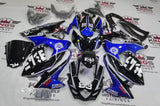 Suzuki GSXR1000 Fairings (2009-2016) Black, White, Blue #93 at KingsMotorcycleFairings.com