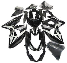 Suzuki GSXR 1000 Fairings (2009-2016) Black, White, Stripes, Tribal at KingsMotorcycleFairings.com