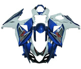 Suzuki GSXR1000 Fairings (2009-2016) Blue, White Original at KingsMotorcycleFairings.com
