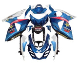 Suzuki GSXR 1000 Fairings (2009-2016) Blue, White Rockstar at KingsMotorcycleFairings.com
