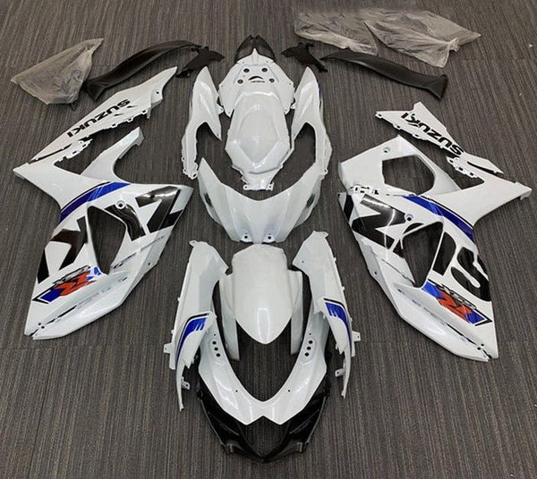 Suzuki GSXR1000 Fairings (2009-2016) Gloss White, Black, Blue at KingsMotorcycleFairings.com