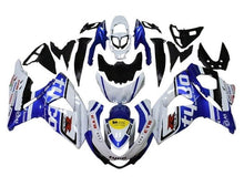 Suzuki GSXR 1000 Fairings (2009-2016) Gloss White, Blue Tyco at KingsMotorcycleFairings.com