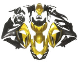 Suzuki GSXR 1000 Fairings (2009-2016) Gold, Black, Dark Gray at KingsMotorcycleFairings.com
