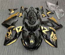 Suzuki GSXR1000 Fairings (2009-2016) Gold, Gloss Black at KingsMotorcycleFairings.com
