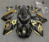 Suzuki GSXR 1000 Fairings (2009-2016) Gold, Gloss Black at KingsMotorcycleFairings.com