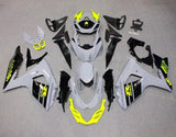 Suzuki GSXR 1000 Fairings (2009-2016) Gray, Black, Neon Yellow at KingsMotorcycleFairings.com
