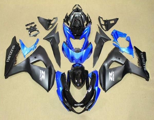 Suzuki GSXR1000 Fairings (2009-2016) Matte Black, Blue, Gloss Black, Gray at KingsMotorcycleFairings.com