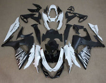 Suzuki GSXR1000 Fairings (2009-2016) Matte White, Black, Silver Checker from KingsMotorcycleFairings.com