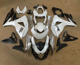 Suzuki GSXR 1000 Fairings (2009-2016) Pearl White, Silver, Matte Black at KingsMotorcycleFairings.com