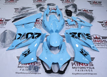 Suzuki GSXR1000 Fairings (2017-2025) Baby Blue, Black at KingsMotorcycleFairings.com