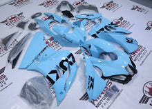 Suzuki GSXR1000 Fairings (2017-2025) Baby Blue, Black from KingsMotorcycleFairings.com