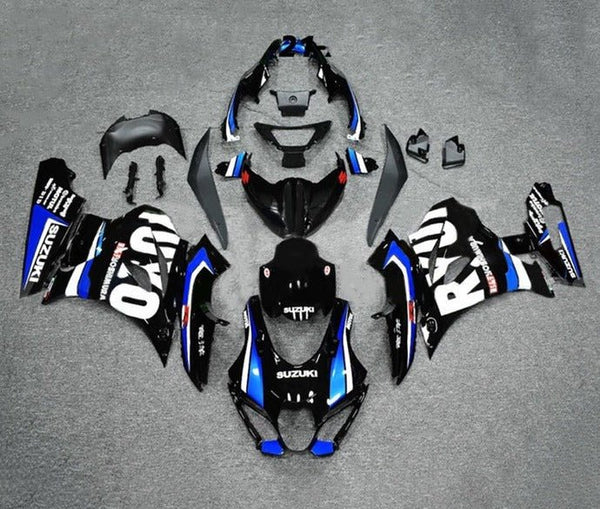 Suzuki GSXR 1000 Fairings (2017-2025) Black, Blue, White at KingsMotorcycleFairings.com