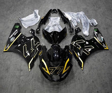 Suzuki GSXR1000 Fairings (2017-2025) Black, Gold 77 at KingsMotorcycleFairings.com