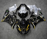 Suzuki GSXR 1000 Fairings (2017-2025) Black, Gold 77 at KingsMotorcycleFairings.com
