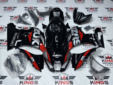 Suzuki GSXR1000 Fairings (2017-2025) Black, Gray, Red at KingsMotorcycleFairings.com