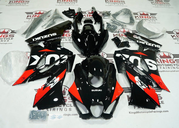 Suzuki GSXR1000 Fairings (2017-2025) Black, Red, White at KingsMotorcycleFairings.com