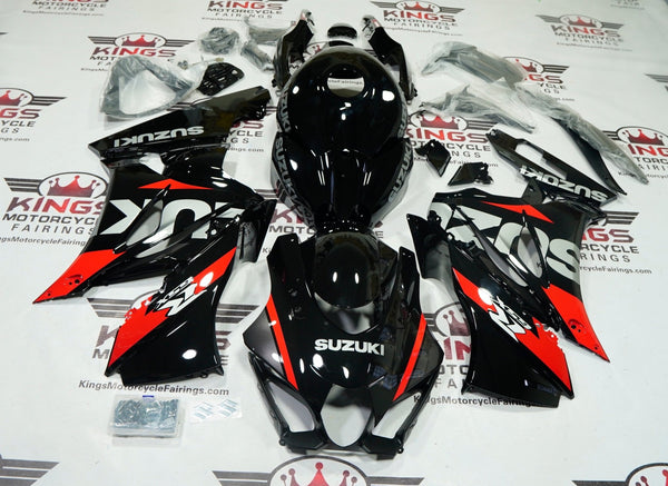 Suzuki GSXR 1000 Fairings (2017-2025) Black, Silver, Red at KingsMotorcycleFairings.com