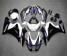 Suzuki GSXR1000 Fairings (2017-2025) Black, White, Blue at KingsMotorcycleFairings.com