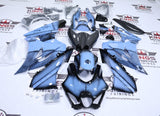 Suzuki GSXR1000 Fairings (2017-2025) Blue Metal, Faux Carbon Fiber at KingsMotorcycleFairings.com