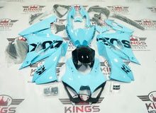 Suzuki GSXR1000 Fairings (2017-2025) Blue Sky, Black at KingsMotorcycleFairings.com