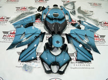 Suzuki GSXR1000 Fairings (2017-2025) Blue, Faux Carbon Fiber at KingsMotorcycleFairings.com