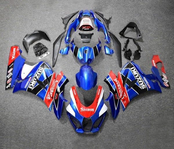 Suzuki GSXR 1000 Fairings (2017-2025) Blue, Red, Black, White at KingsMotorcycleFairings.com