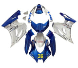 Suzuki GSXR1000 Fairings (2017-2025) Blue, Silver Motul at KingsMotorcycleFairings.com