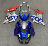 Suzuki GSXR1000 Fairings (2017-2025) Blue, Silver, Red at KingsMotorcycleFairings.com