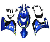 Suzuki GSXR1000 Fairings (2017-2025) Blue, Yellow, Black, Ecstar at KingsMotorcycleFairings.com