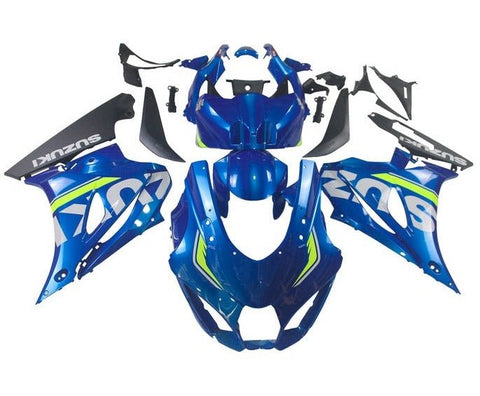 Suzuki GSXR 1000 Fairings (2017-2025) Blue, Yellow at KingsMotorcycleFairings.com