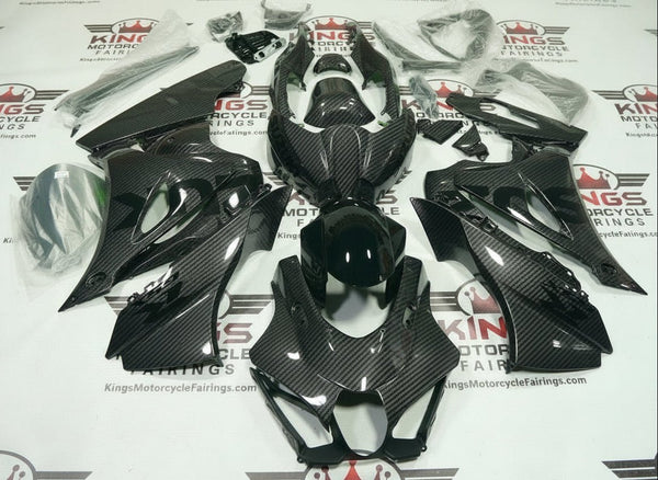 Suzuki GSXR1000 Fairings (2017-2025) Faux Carbon Fiber at KingsMotorcycleFairings.com