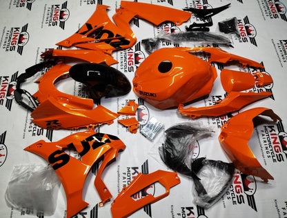 Suzuki GSXR1000 Fairings (2017-2025) Gloss Orange, Black at KingsMotorcycleFairings.com
