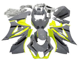 Suzuki GSXR 1000 Fairings (2017-2025) Gray, Yellow, Black at KingsMotorcycleFairings.com