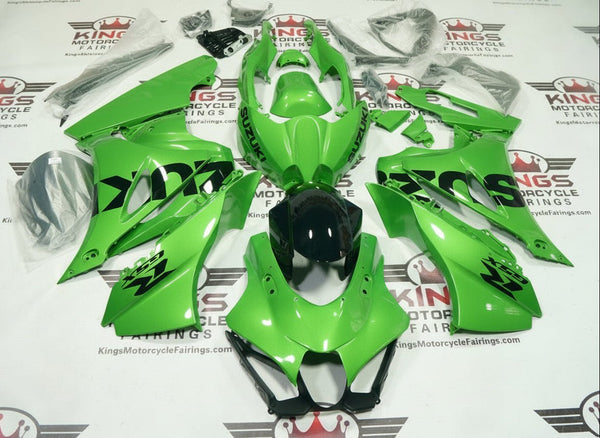 Suzuki GSXR1000 Fairings (2017-2025) Green, Black at KingsMotorcycleFairings.com