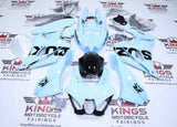 Suzuki GSXR1000 Fairings (2017-2025) Light Blue Gloss, Black at KingsMotorcycleFairings.com