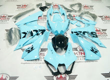 Suzuki GSXR1000 Fairings (2017-2025) Light Blue, Black at KingsMotorcycleFairings.com