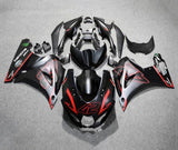 Suzuki GSXR1000 Fairings (2017-2025) Matte Black, Red #42 at KingsMotorcycleFairings.com