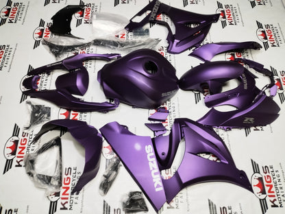Suzuki GSXR1000 Fairings (2017-2025) Matte Purple, Gray from KingsMotorcycleFairings.com