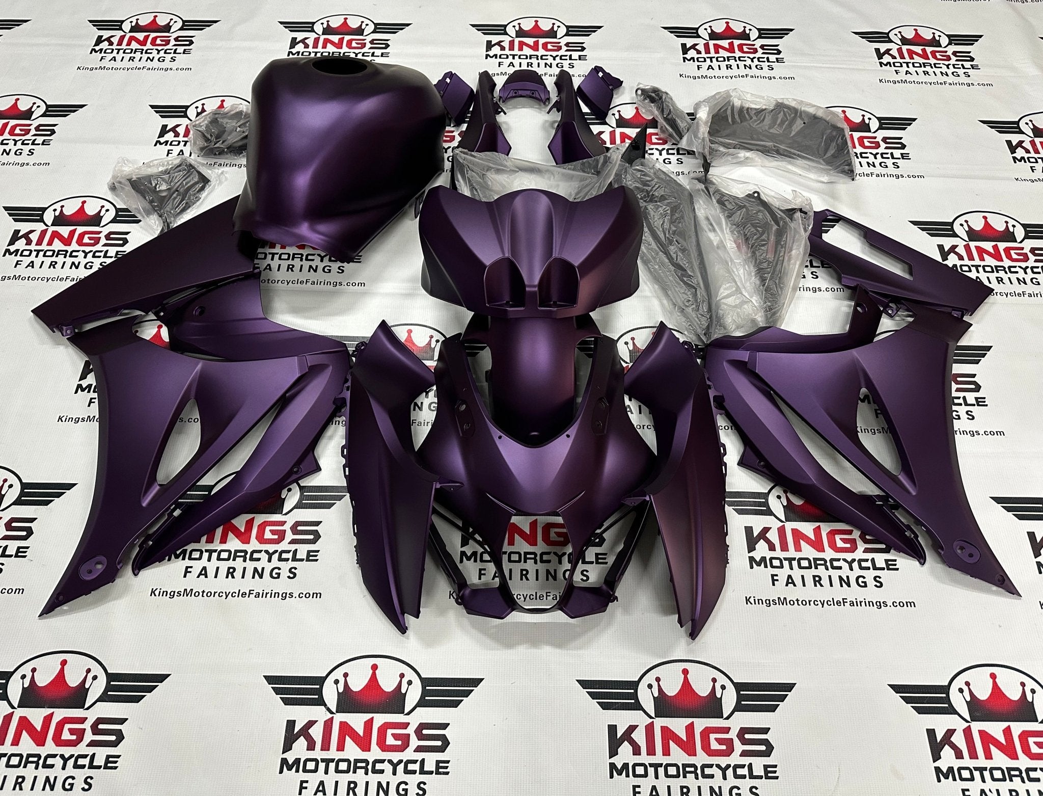 Suzuki GSXR1000 Fairings (2017-2025) Matte Purple at KingsMotorcycleFairings.com
