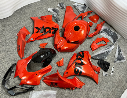 Suzuki GSXR1000 Fairings (2017-2025) Metallic Orange, Black from KingsMotorcycleFairings.com