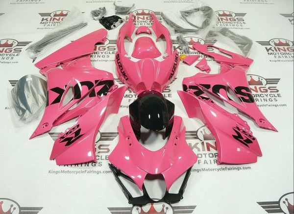 Suzuki GSXR1000 Fairings (2017-2025) Pink, Black at KingsMotorcycleFairings.com