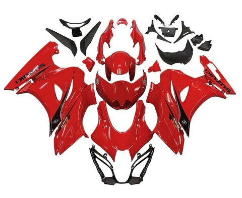 Suzuki GSXR 1000 Fairings (2017-2025) Red, Black at KingsMotorcycleFairings.com