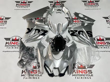 Suzuki GSXR1000 Fairings (2017-2025) Silver Metallic, Black at KingsMotorcycleFairings.com