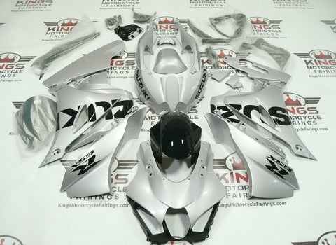 Suzuki GSXR1000 Fairings (2017-2025) Silver, Black at KingsMotorcycleFairings.com