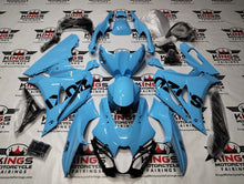 Suzuki GSXR1000 Fairings (2017-2025) Sky Blue, Black at KingsMotorcycleFairings.com