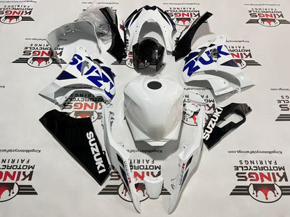 Suzuki GSXR1000 Fairings (2017-2025) White, Blue, Black from KingsMotorcycleFairings.com