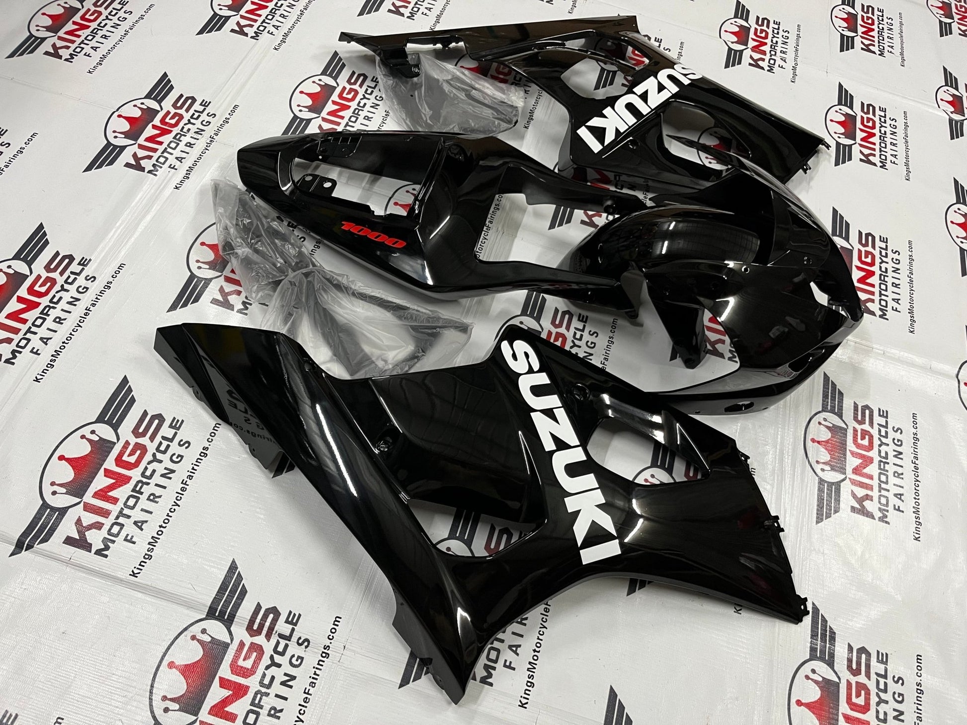 Suzuki GSXR1000 Fairings (2003-2004) Black, White, Red at KingsMotorcycleFairings.com